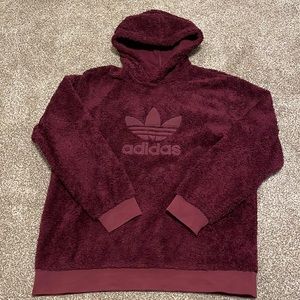 Fluffy adidas jumper Clearance
